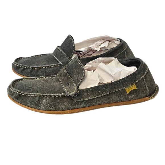 Camper Mens Casco Suede Moccasins Size 42 US 9 Gray Rubber Sole - Picture 1 of 12